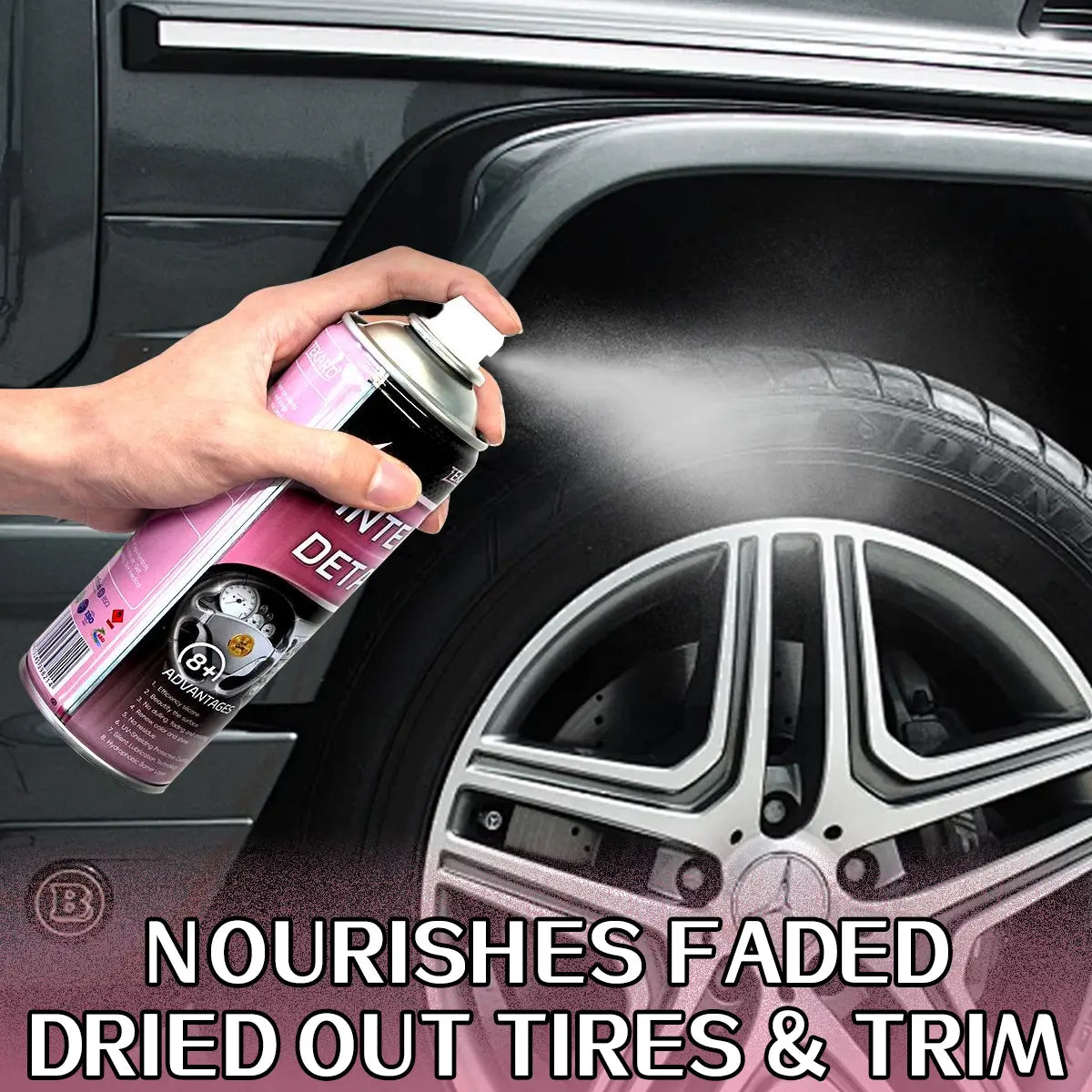 Tekard Interior Detailer Restorer Polishesfor Leather,Plastic ,Rubber,User Friendly Trimrestorer Safe Auto Detailing Supplies-15 Oz Kituv Protection Car Fathersdaygift