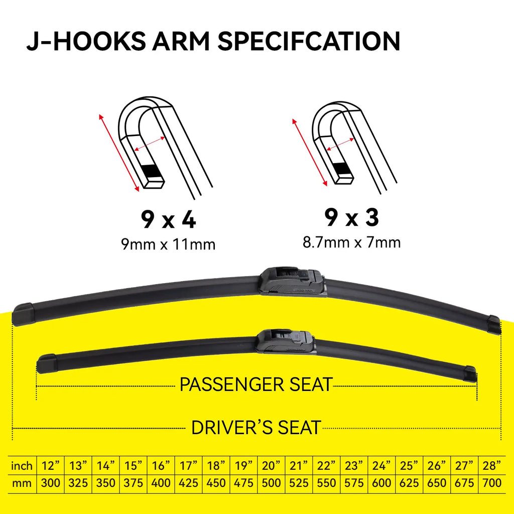 OEM Quality DOG TAIL Wiper Blade for Toyota Honda Nissan Hyundai– Premium U-Hook Compatible, Durable & Easy Installation, Fits Multiple Toyota Models up Car Fathersdaygift
