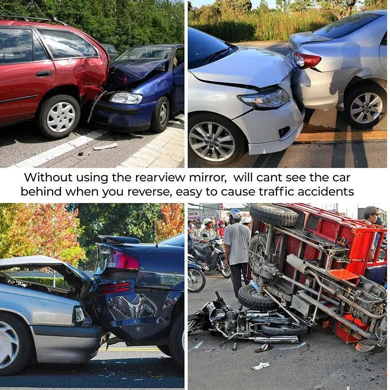 【Install Max Width: 3.1"】11.81 Inch Panoramic Convex Real View Mirror, Interior Clip-On Wide Angle to Reduce Blind Spot Effectively for Car SUV Clear Visibility Safety Install Rearview High Definition