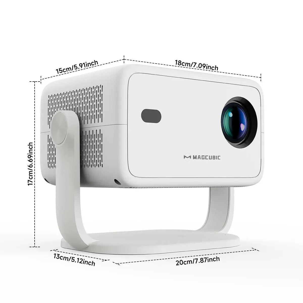 Magcubic 650Ansi Smart L018 Projector, 1080P Auto Focus & Keystone Correction, Android14, BT 5.2, Wifi6, Portable Voice, Home Theater, Home Cinema Projector #GLOBAL PICKS