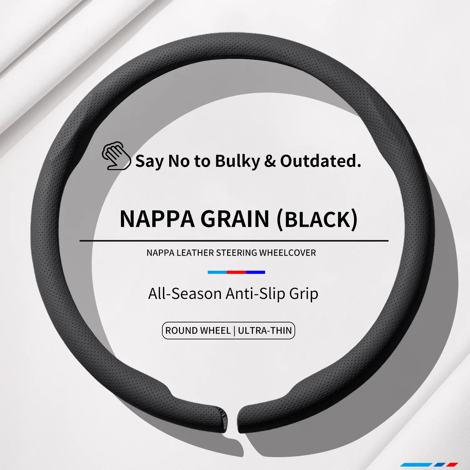 2026 New All - Season Ultra - Thin, Non - Slip and Sweat - Absorbent Steering Wheel Cover | Nappa Leather for Both Men and Women | Quick - Turn Auto Accessory & Ideal Car Gift Automotive Steeringwheelcover Car Interior Kit